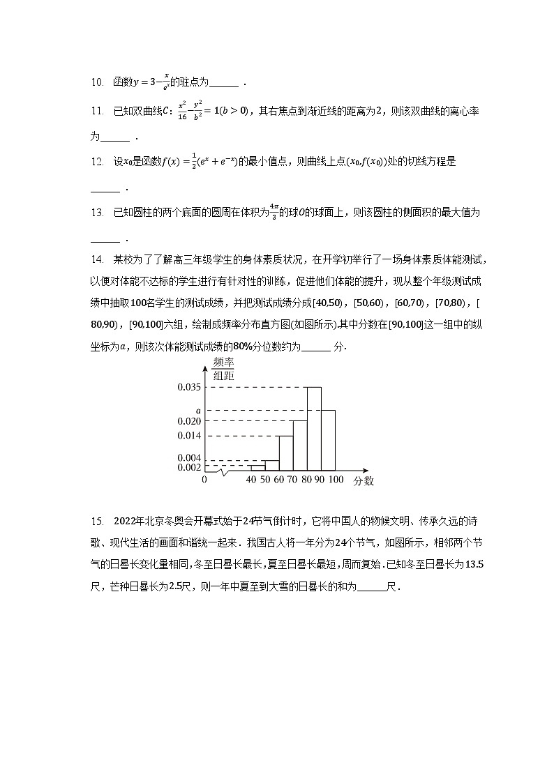 2022-2023学年上海市奉贤区重点中学高二(下)期中数学试卷第2页