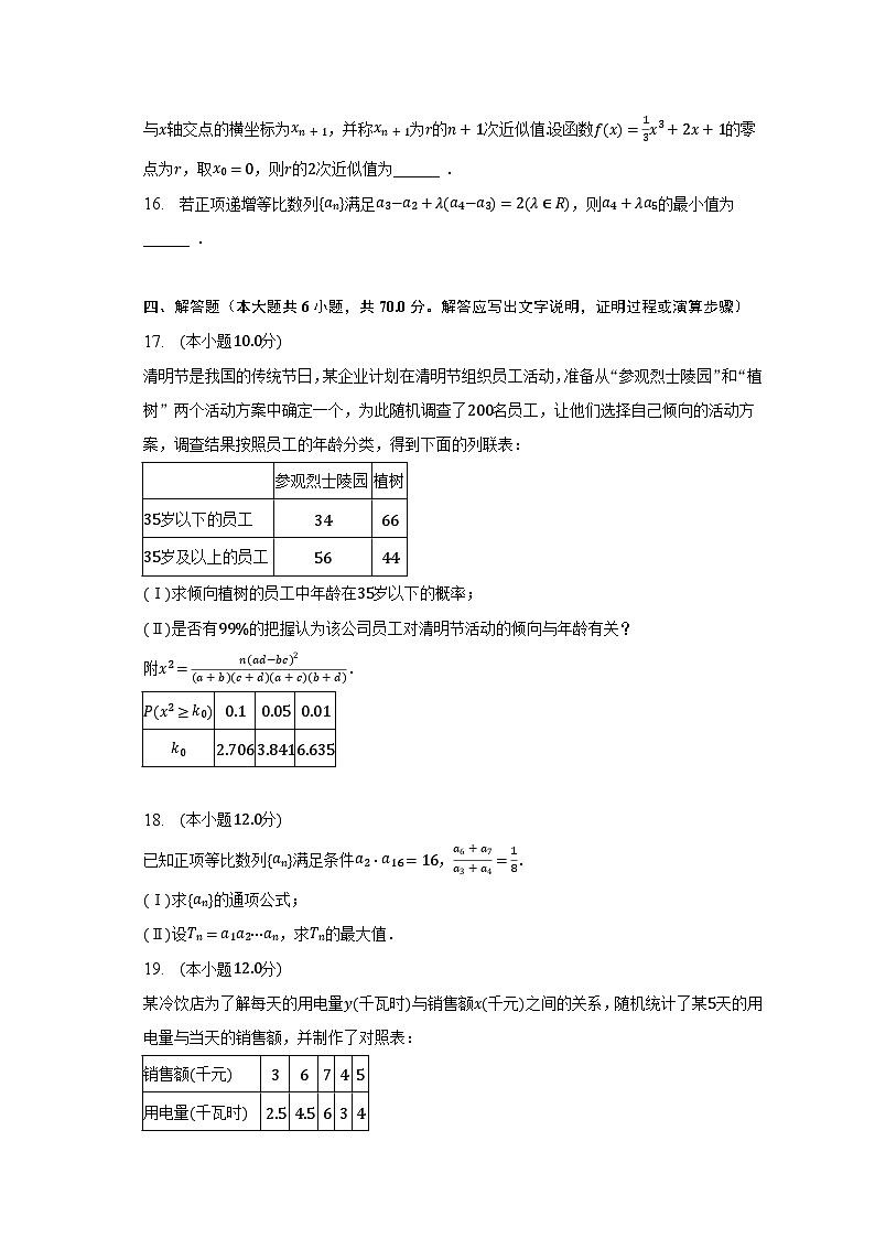 2022-2023学年河南省南阳市六校高二(下)期中数学试卷(含解析)第3页