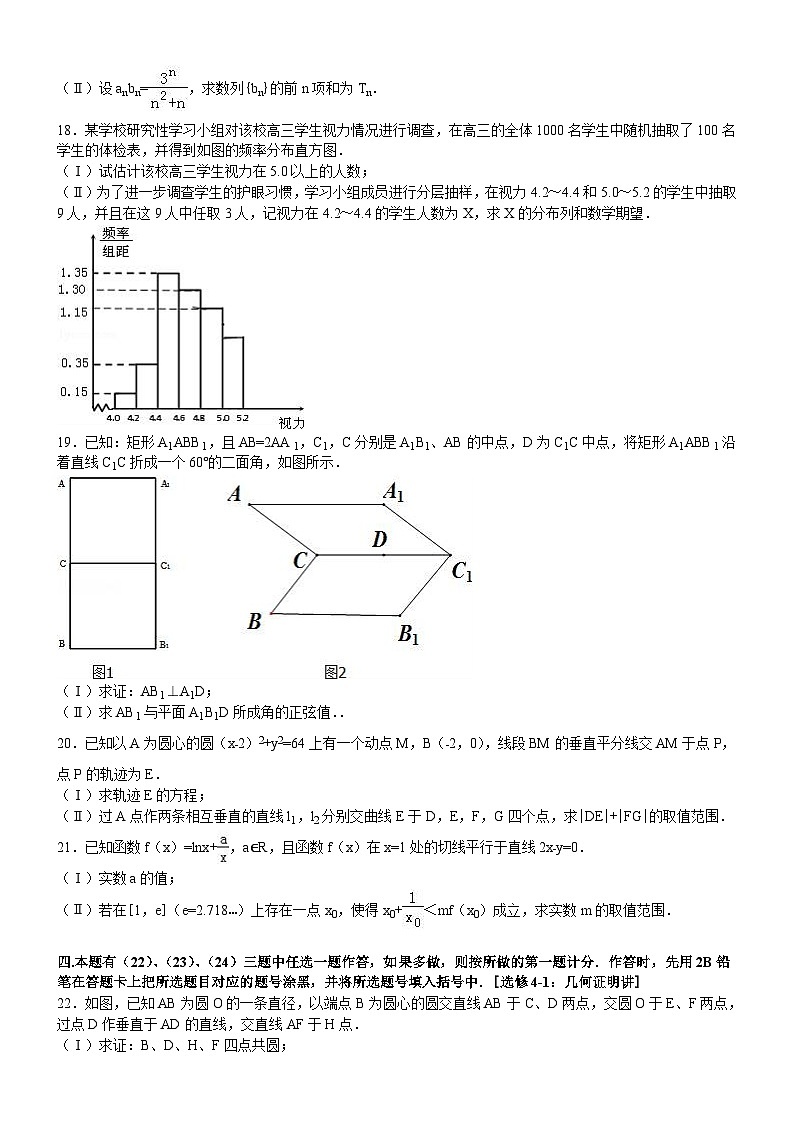 福建省高考数学模拟试卷与解析(理科)03