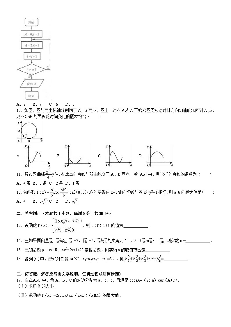 贵州省高考数学模拟试卷与解析(文科)第2页