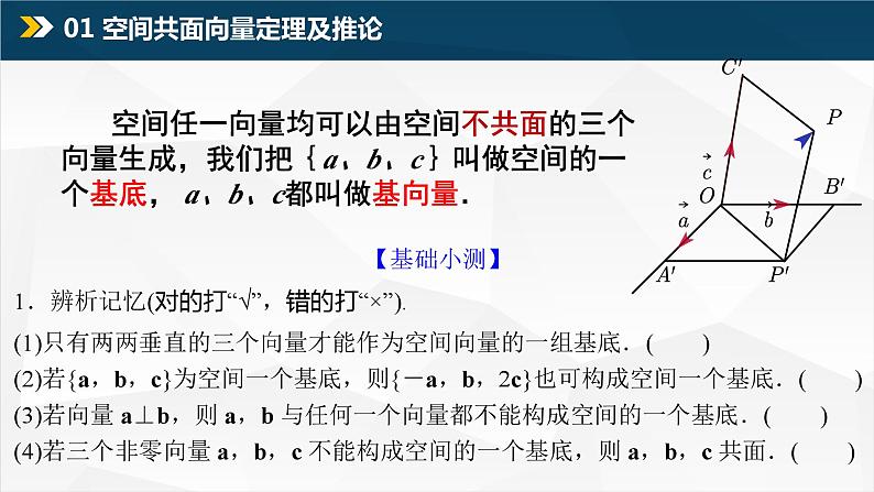 1.2 空间向量的基本定理课件PPT05