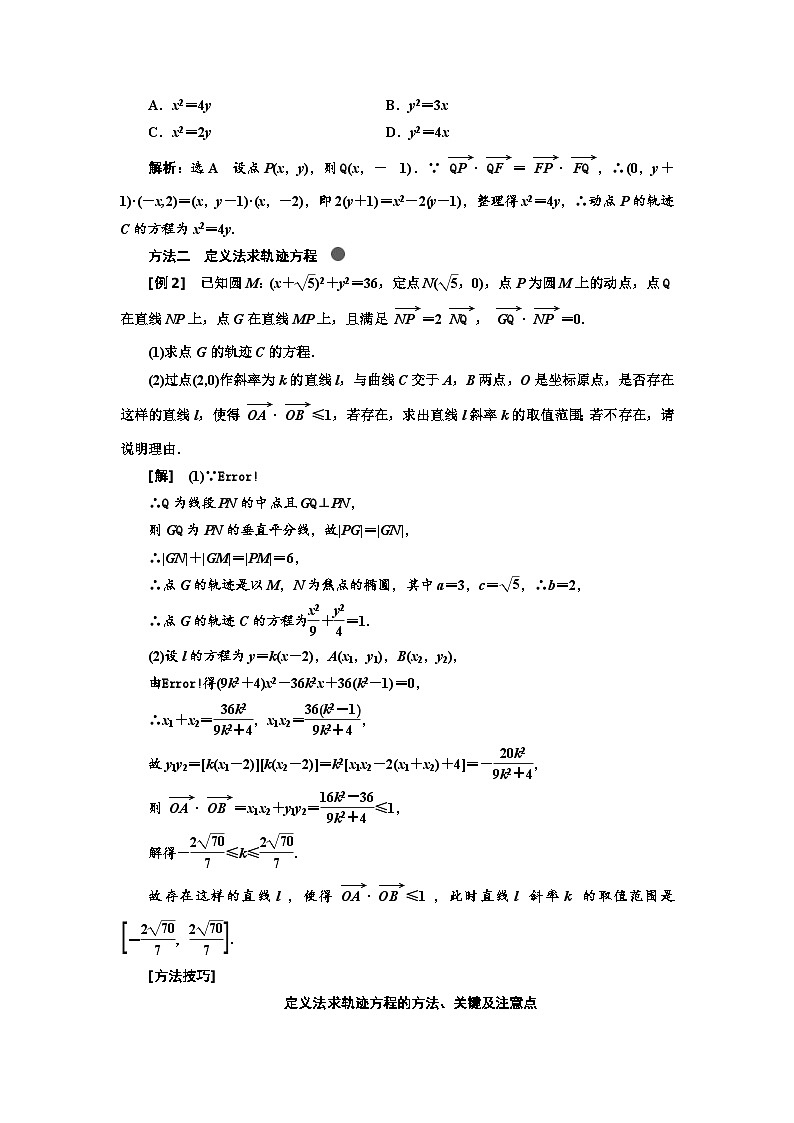 高考数学一轮复习考点突破讲与练 第9章 第6节 曲线与方程 (含解析)第3页