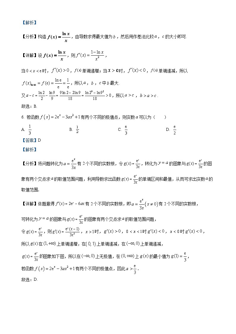 河北省唐山市十县一中联盟2022-2023学年高二数学下学期期中试题(Word版附解析)第3页