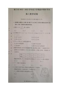 湖北省咸宁市2022-2023高二下学期期末数学试卷+答案