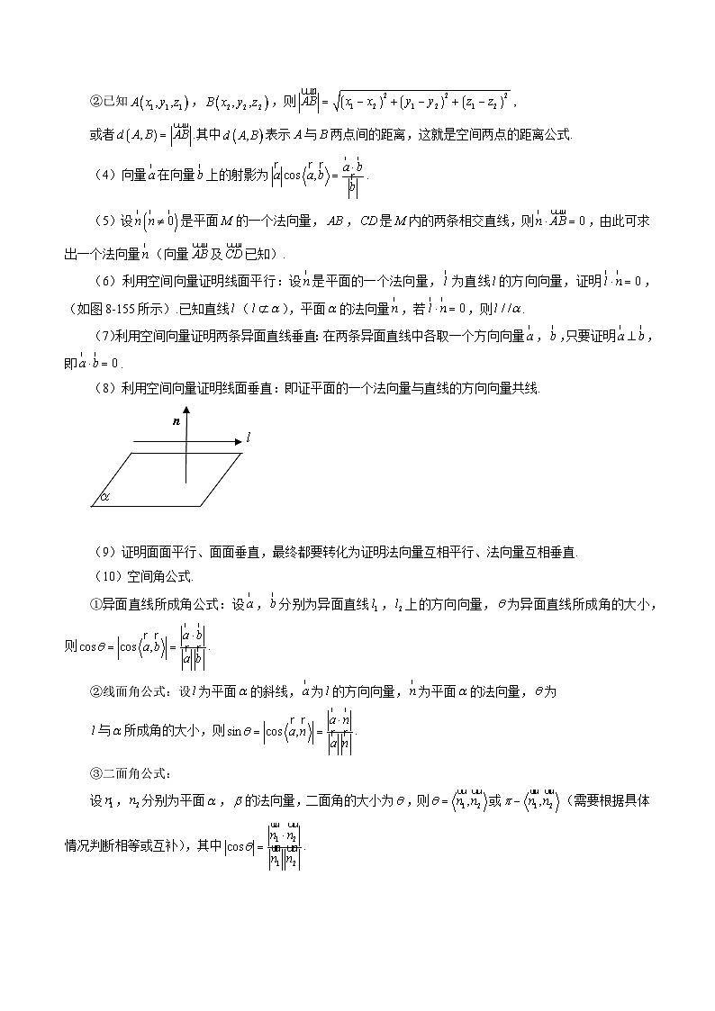 2023高考数学艺体生一轮复习 专题26 空间向量与立体几何的综合应用(原卷版)第2页