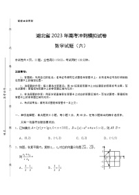 2023届湖北省武汉二中等校高三下学期5月高考冲刺模拟试卷数学试题（六）含答案