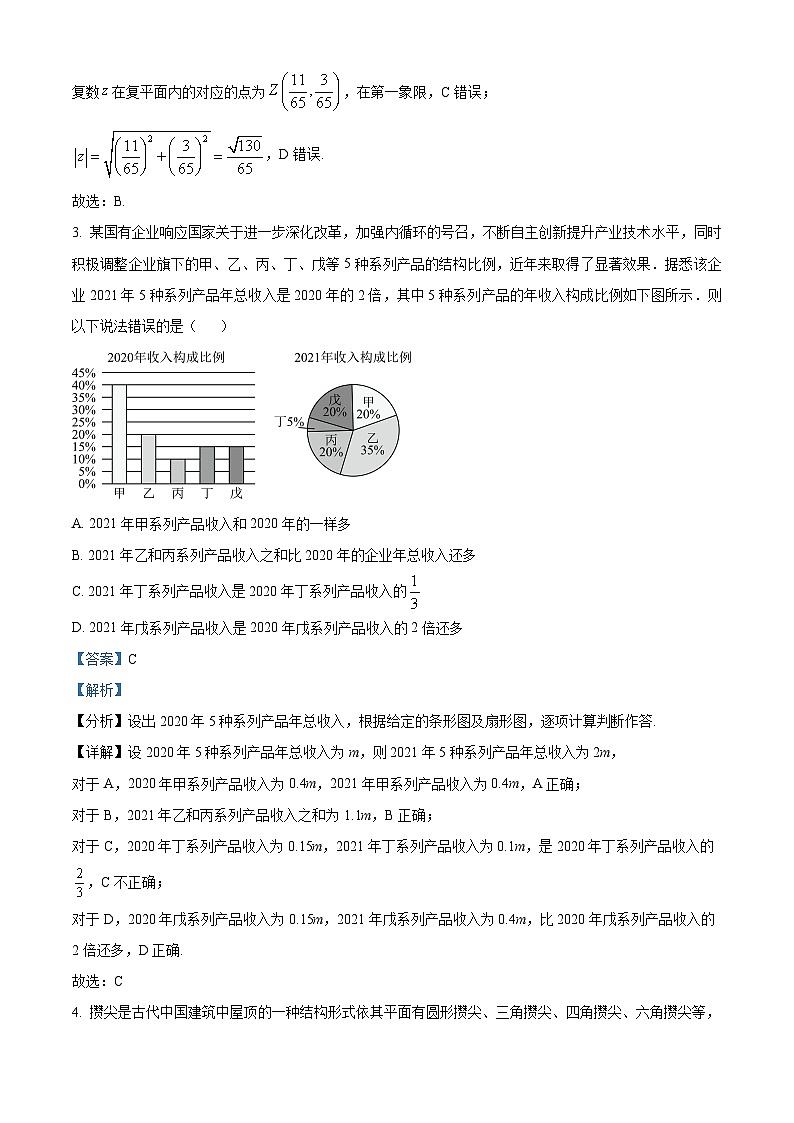精品解析:四川省成都市树德中学高三下学期开学考试数学(理)试题(解析版)第2页