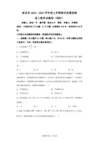 江西省新余市2022-2023学年高三上学期期末质量检测数学（理）试题
