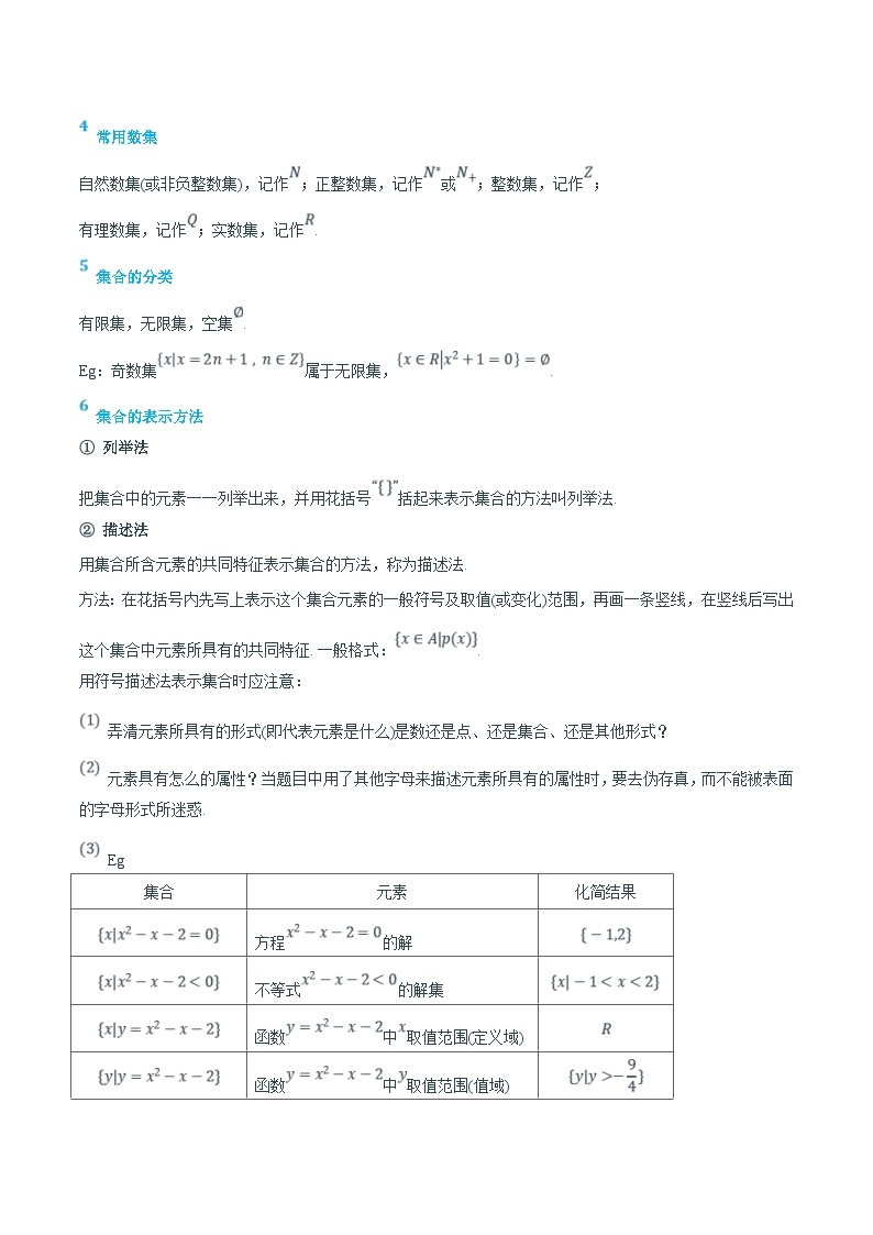 (新高一)初升高数学暑假衔接班精品讲义2.1.1 集合的含义与表示（2份打包，学生版+教师版）02