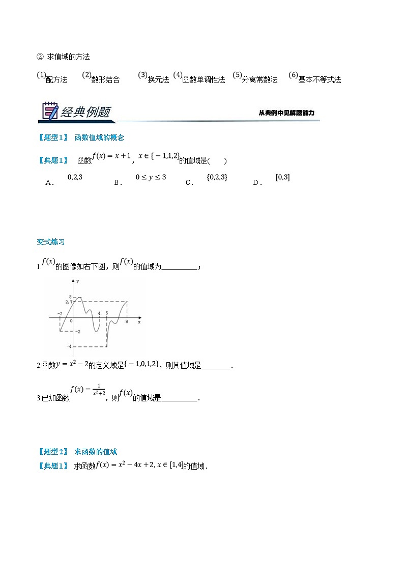 (新高一)初升高数学暑假衔接班精品讲义2.4.2 函数的值域(2份打包,学生版+教师版)02