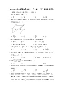 2022-2023學年新疆烏魯木齊三十六中高一（下）期末數學試卷(含解析)