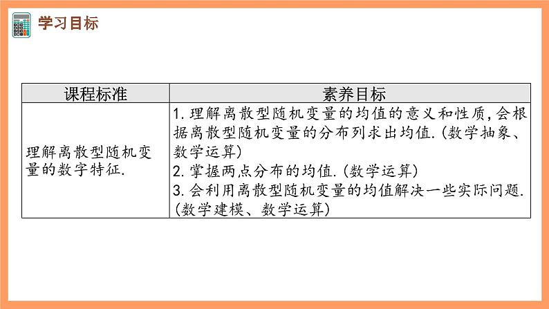 新人教A版数学选择性必修三 7.3.1 离散型随机变量的均值 课件+分层练习(基础练+能力练)+学案02