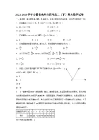 2022-2023学年安徽省亳州市联考高二（下）期末数学试卷（含解析）