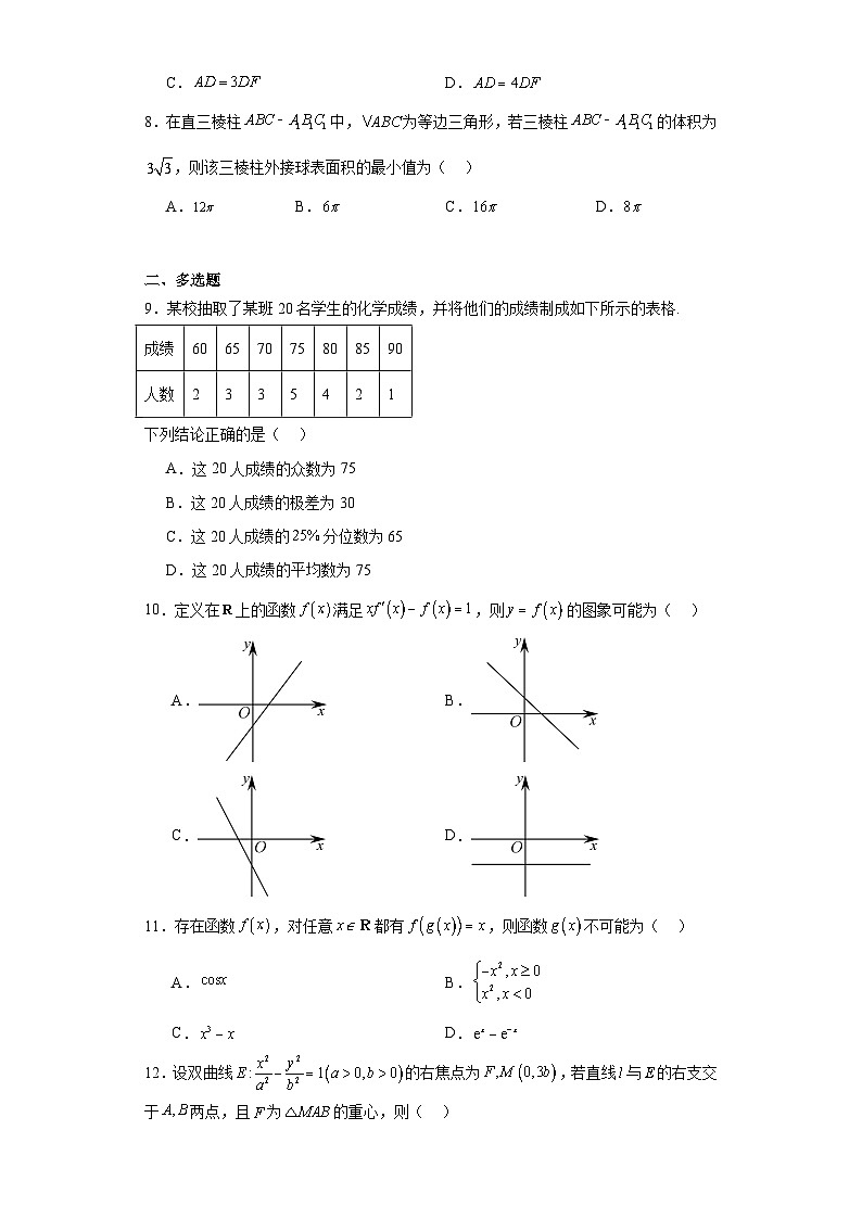 辽宁省锦州市黑山县黑山中学2023届高三一模数学试题(含解析)02