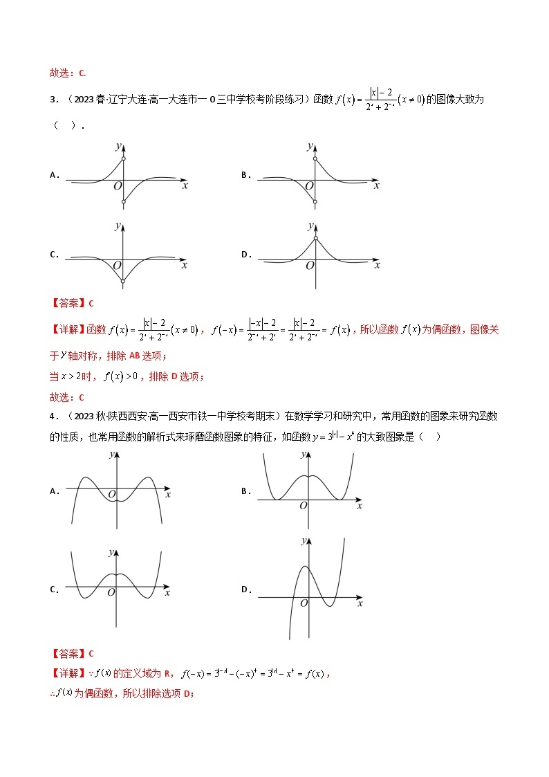 第07讲函数的图象（逐级突破)-【满分之路】2024年高考数学一轮复习高频考点逐级突破（2024新教材新高考） 试卷练习02