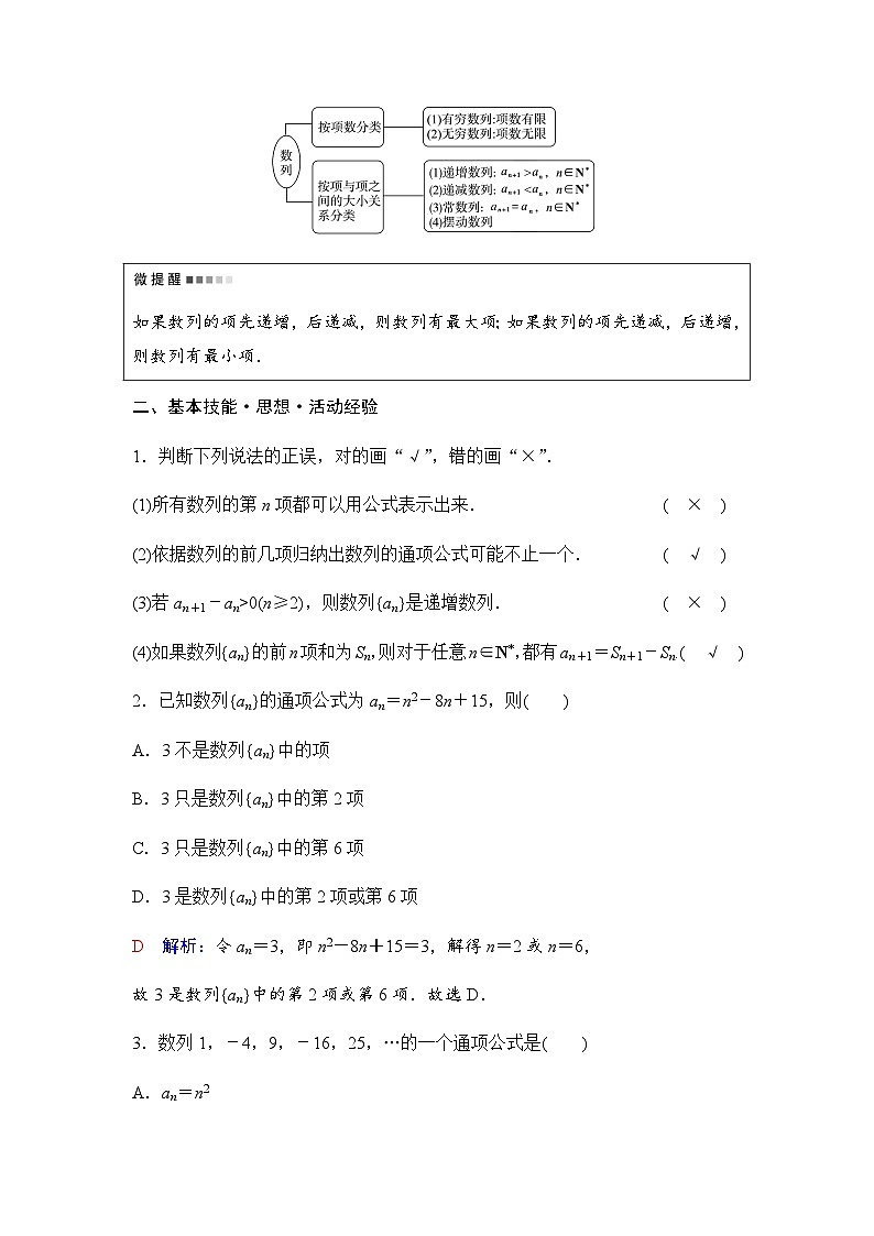 2024届高考数学一轮复习第7章第1节数列的概念与简单表示法学案第3页