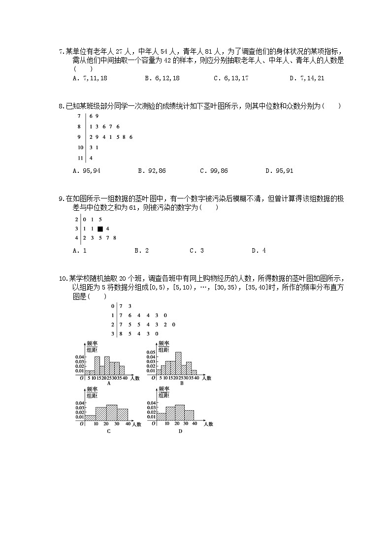 高考数学二轮复习题海集训13 统计(30题含答案)第2页