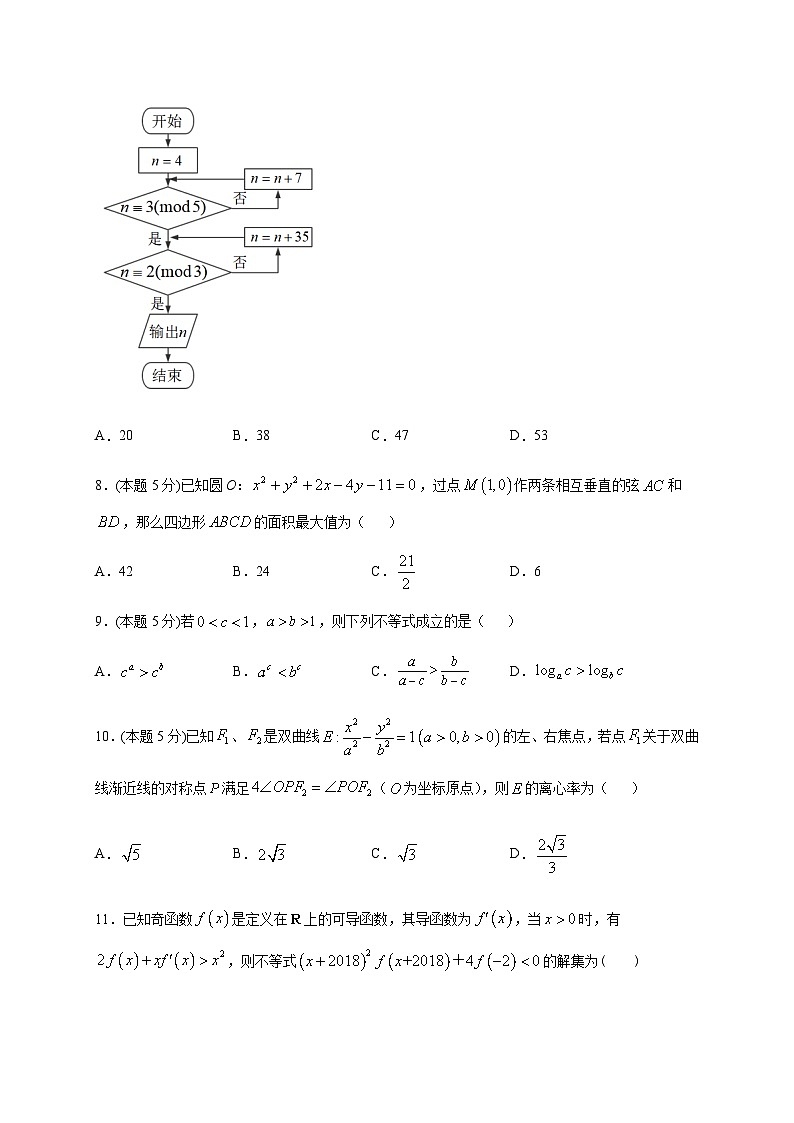 2021届内蒙古赤峰二中高三上学期数学(文)周练13第3页