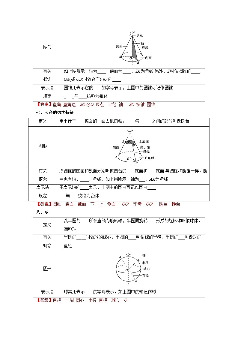 【同步导学案】高中数学人教A版(2019)必修第二册--8.1 基本立体图形 导学案(原卷版+解析版)03