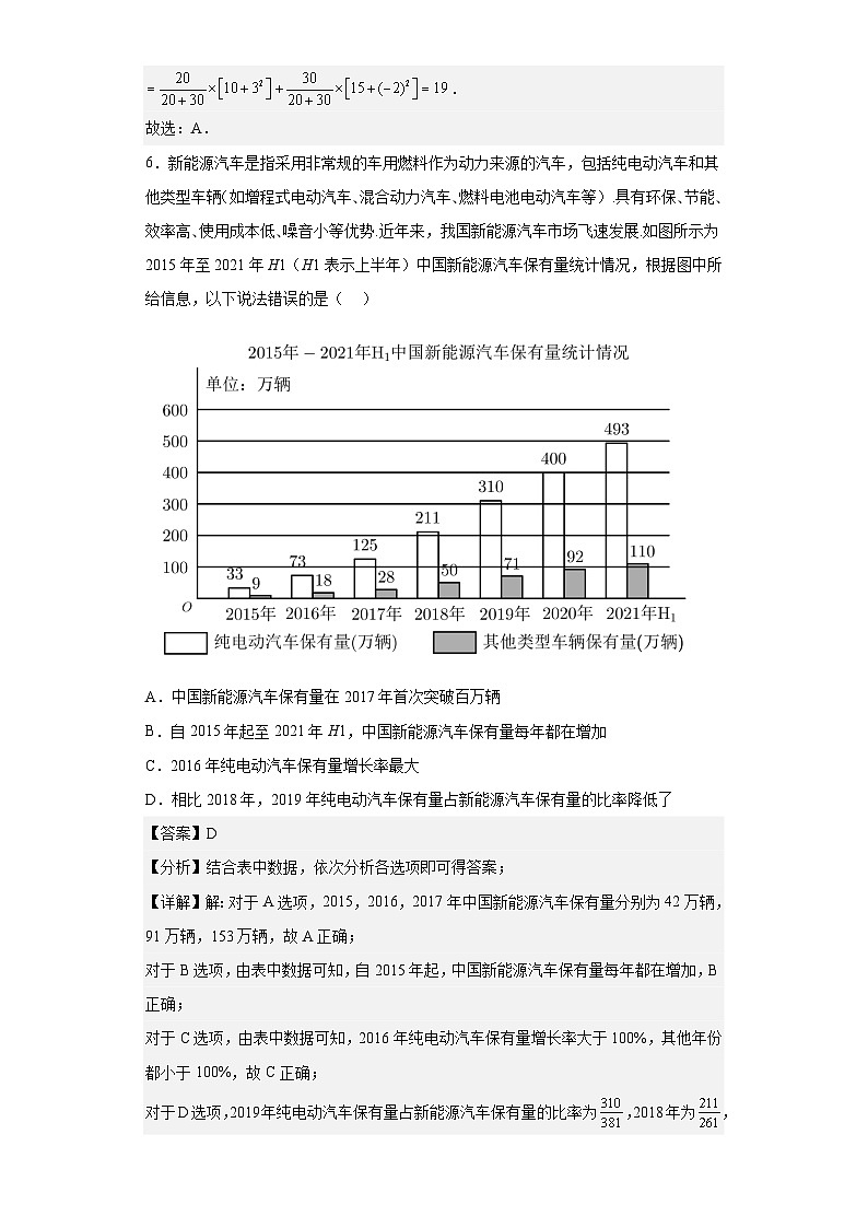 【同步讲义】(人教A版2019)高中数学必修二:第九章 统计单元测试(强化卷)03