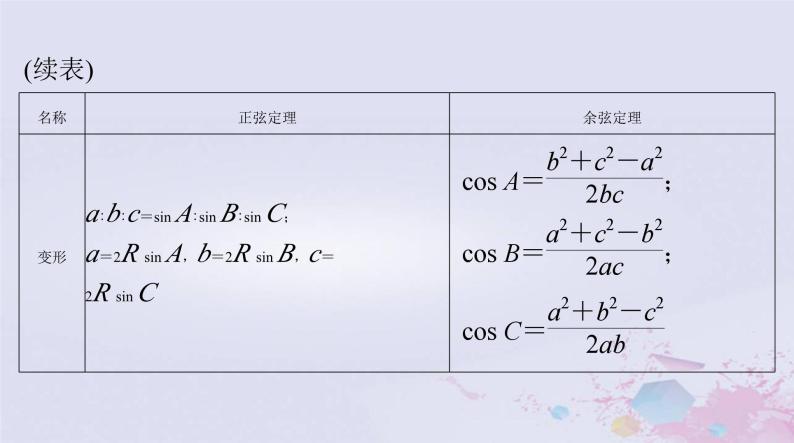 2024届高考数学一轮总复习第三章三角函数解三角形第七讲正弦定理和余弦定理课件04