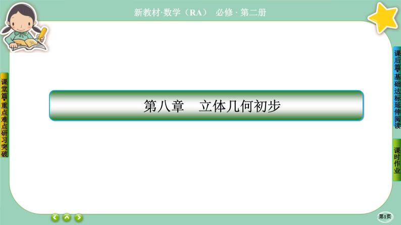 人教A版必修二8.1《基本立体图形》(第2课时) 课件PPT01