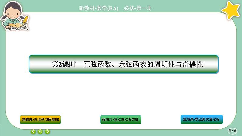人教A版数学必修一5.4《三角函数的图象与性质》(第2课时)课件PPT第3页