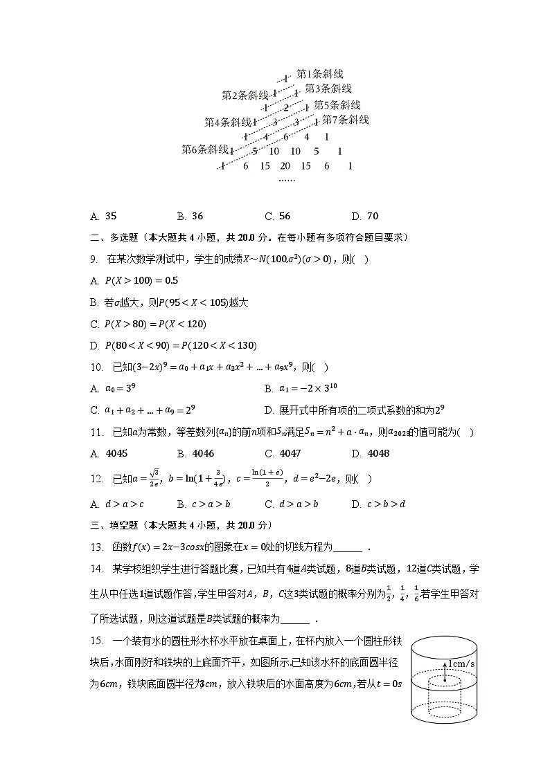 2022-2023学年河北省沧衡八校联盟高二(下)期中数学试卷(含解析)第2页