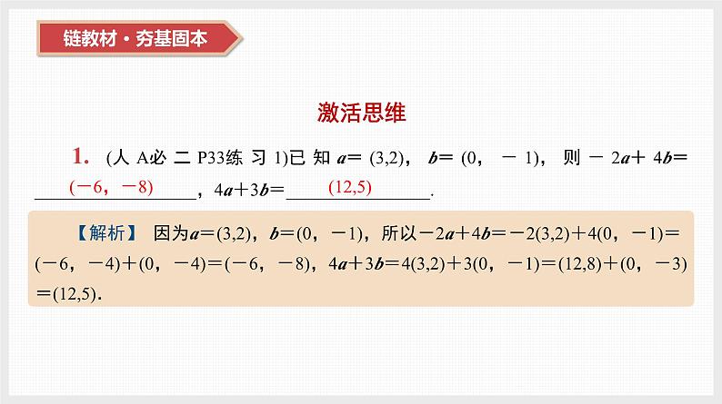 2024年新高考数学第一轮复习课件:第25讲 平面向量的基本定理及坐标表示第2页