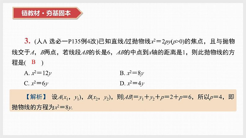 2024年新高考数学第一轮复习课件:第43讲 抛物线第4页