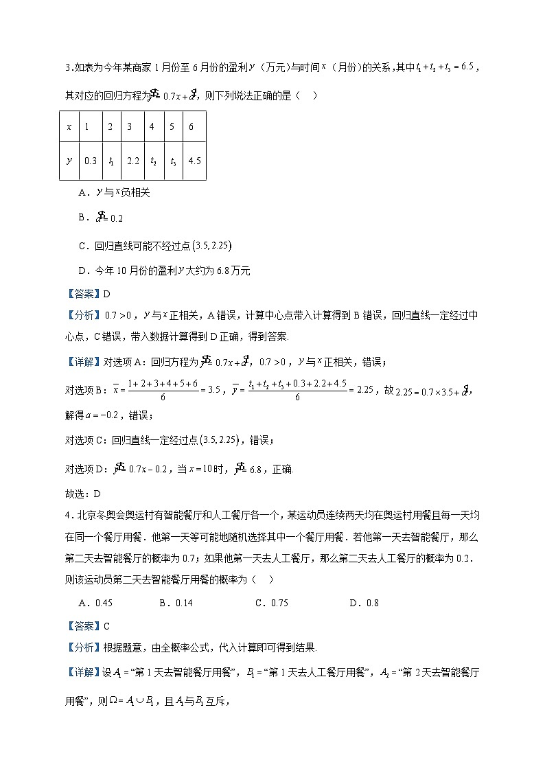 2022-2023学年福建省宁德市福鼎第六中学高二下学期6月月考数学试题含答案第2页