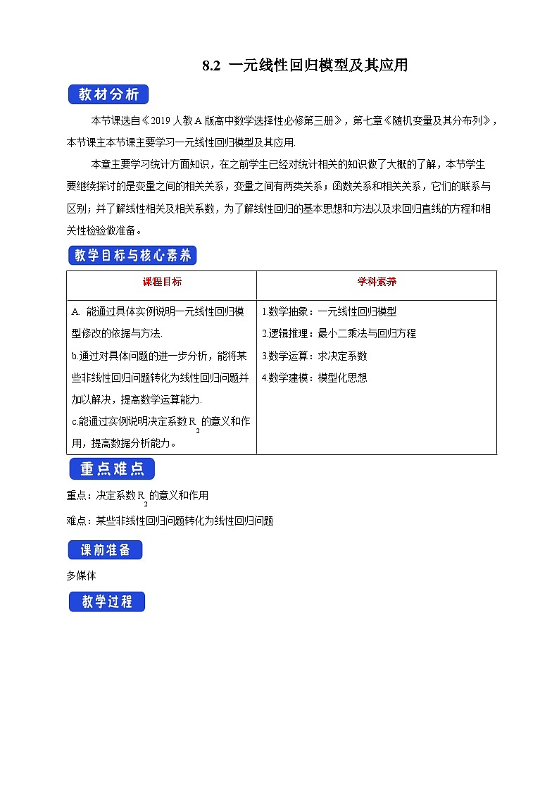 新人教版高中数学选择性必修第三册全套教案word版带素养01