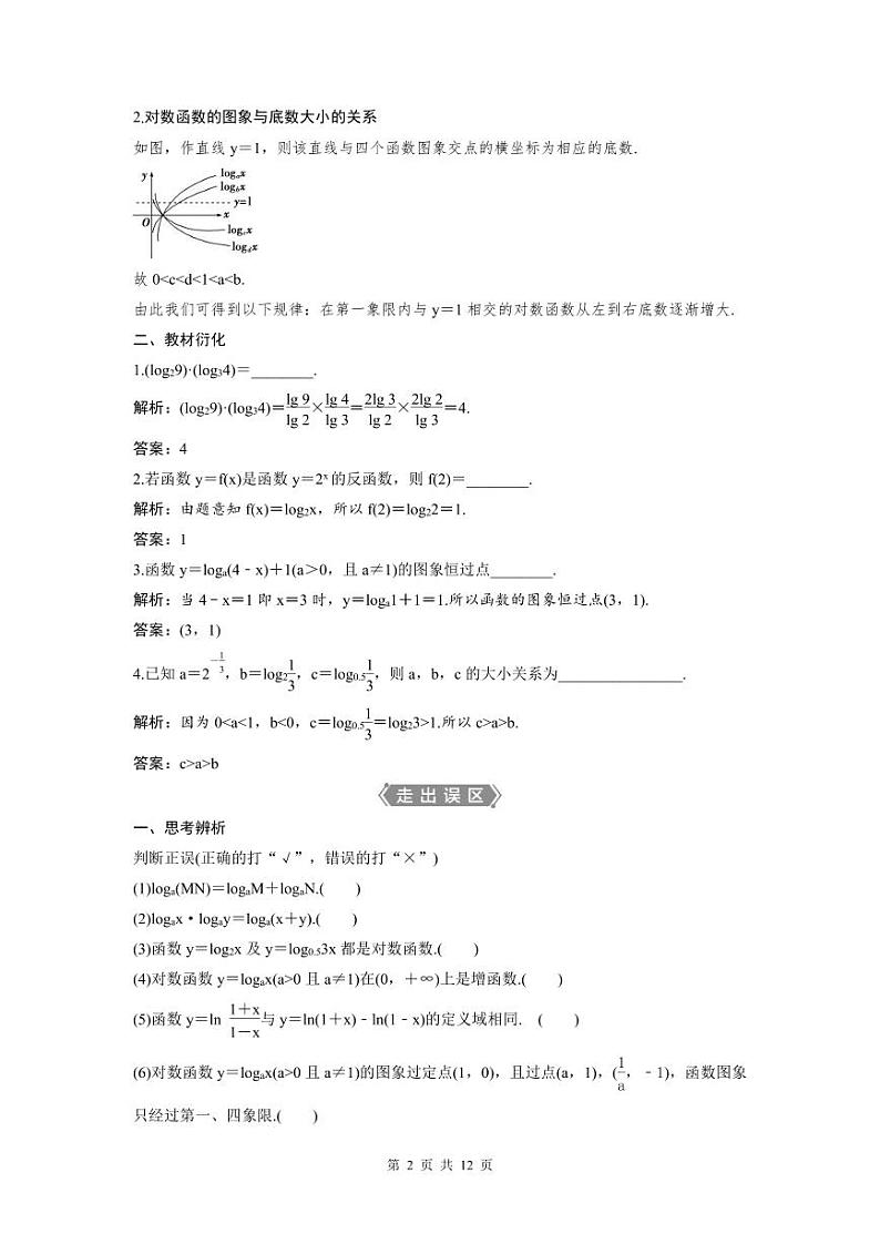 (新高考)高考数学一轮复习讲练测 第3章 第6讲 对数与对数函数 (2份打包,原卷版+教师版)02