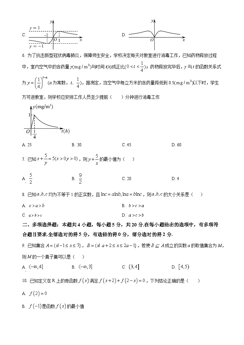 2022-2023学年四川省南充高级中学高一上学期期末数学试题含答案02