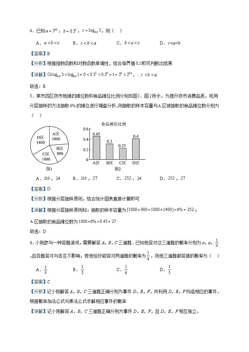 2022-2023学年山东省潍坊市诸城第一中学高一下学期2月月考数学试题含答案第2页