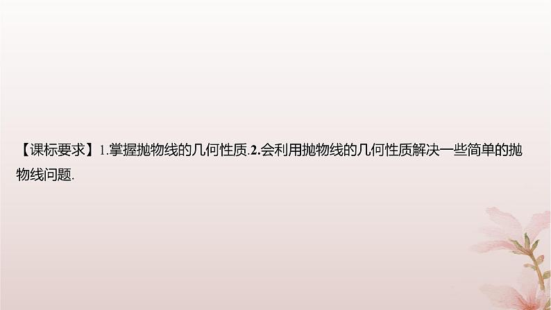 江苏专版2023_2024学年新教材高中数学第3章圆锥曲线与方程3.3抛物线3.3.2抛物线的几何性质课件苏教版选择性必修第一册02