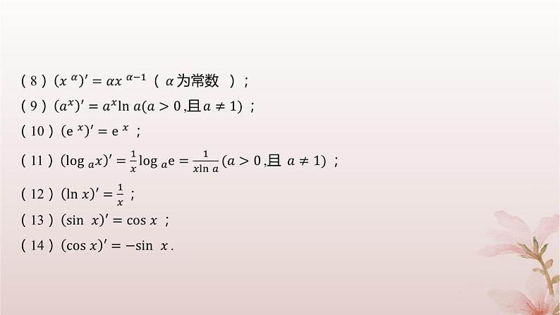 江苏专版2023_2024学年新教材高中数学第5章导数及其应用5.2导数的运算5.2.1基本初等函数的导数课件苏教版选择性必修第一册05