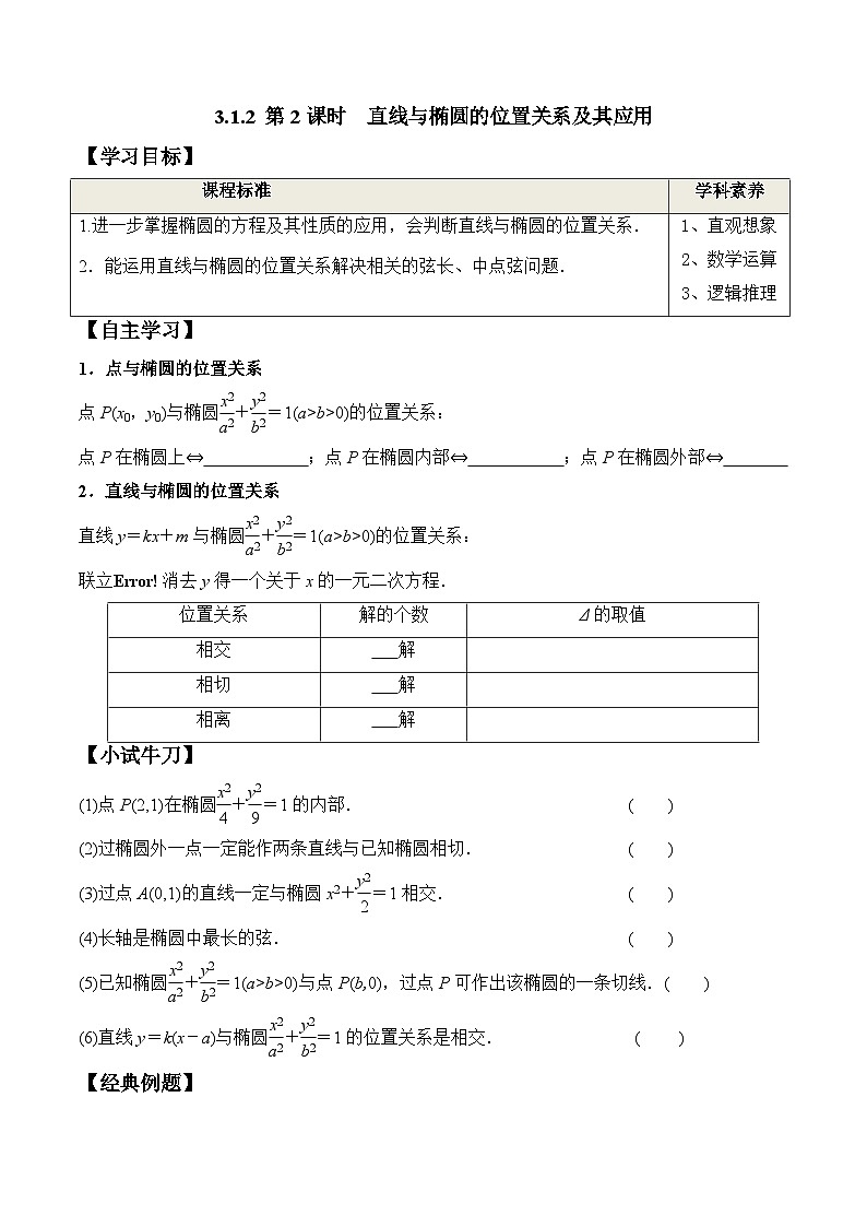 高中数学同步复习圆锥曲线的方程 教案试卷学案练习01