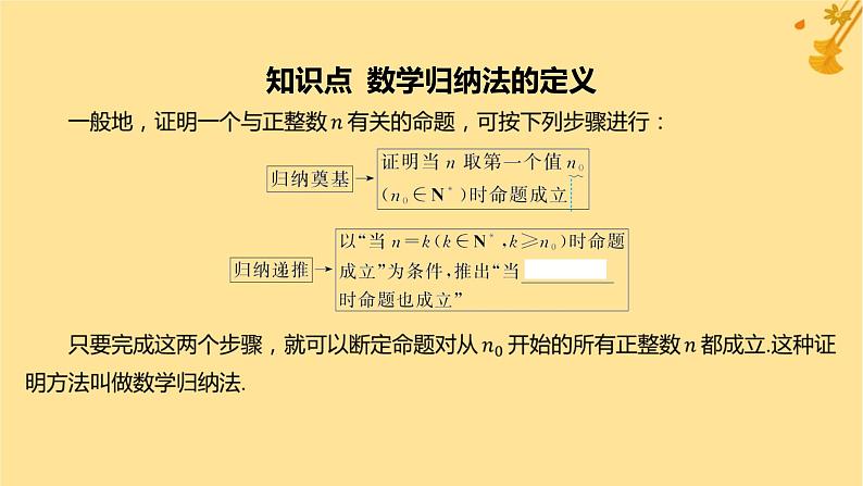 江苏专版2023_2024学年新教材高中数学第四章数列4.4数学归纳法课件新人教A版选择性必修第二册04