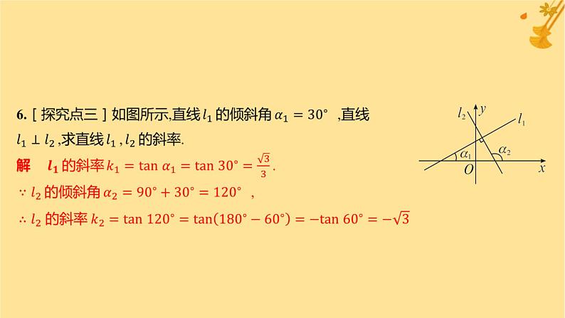 江苏专版2023_2024学年新教材高中数学第二章直线和圆的方程2.1.1倾斜角与斜率分层作业课件新人教A版选择性必修第一册第7页