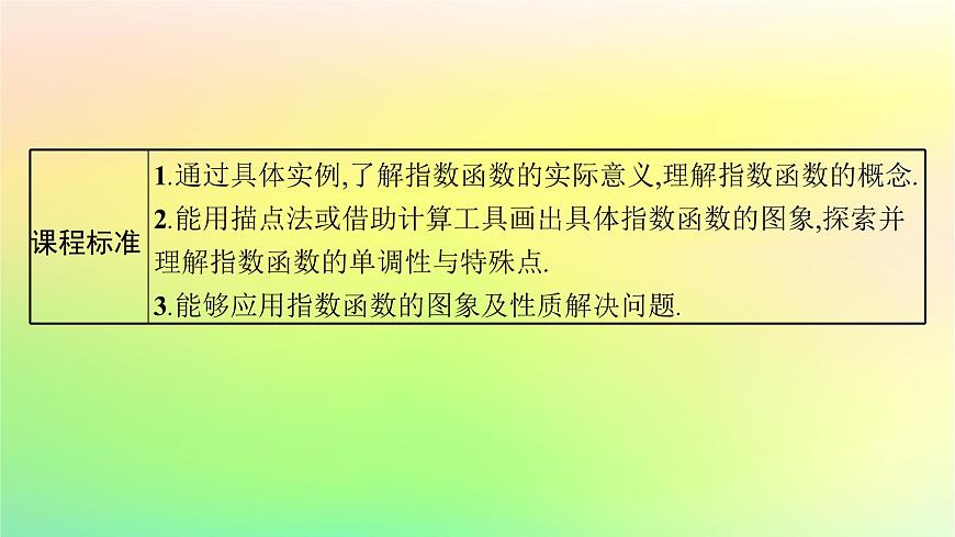 新教材2023_2024學(xué)年高中數(shù)學(xué)第4章指數(shù)函數(shù)對數(shù)函數(shù)與冪函數(shù)4.1指數(shù)與指數(shù)函數(shù)4.1.2指數(shù)函數(shù)的性質(zhì)與圖象課件新人教B版必修第二冊第3頁