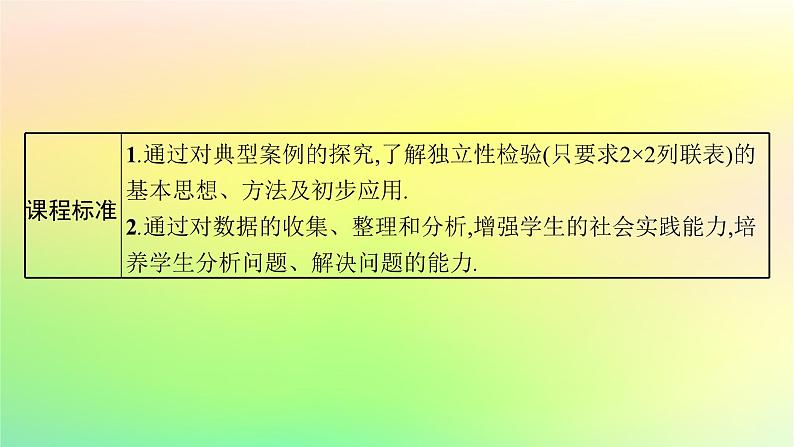 新教材2023_2024学年高中数学第4章概率与统计4.3统计模型4.3.2独立性检验课件新人教B版选择性必修第二册03