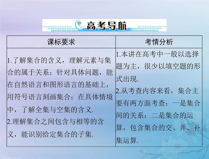 高考数学一轮总复习课件第1章集合与常用逻辑用语不等式第1讲集合(含解析)第2页