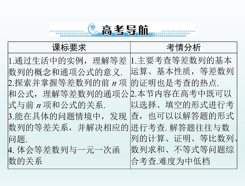 高考数学一轮总复习课件第4章数列第2讲等差数列及其前n项和(含解析)第2页