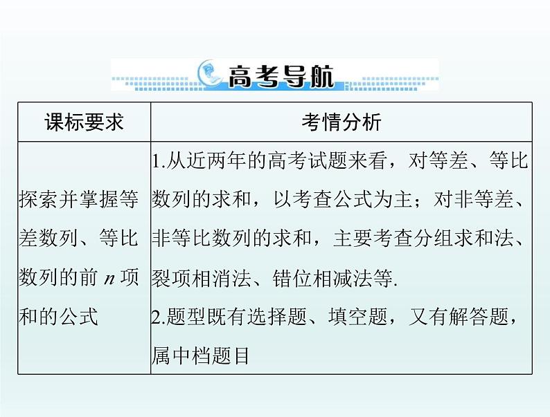 高考数学一轮总复习课件第4章数列第4讲数列求和(含解析)02