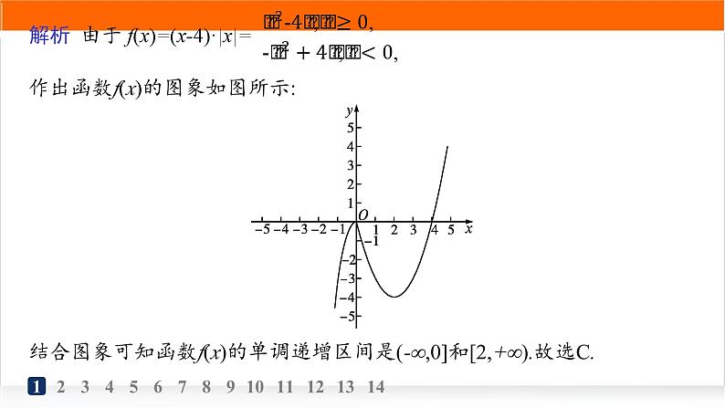 人教A版高中数学必修第一册3-2-1第1课时函数的单调性分层作业课件第3页