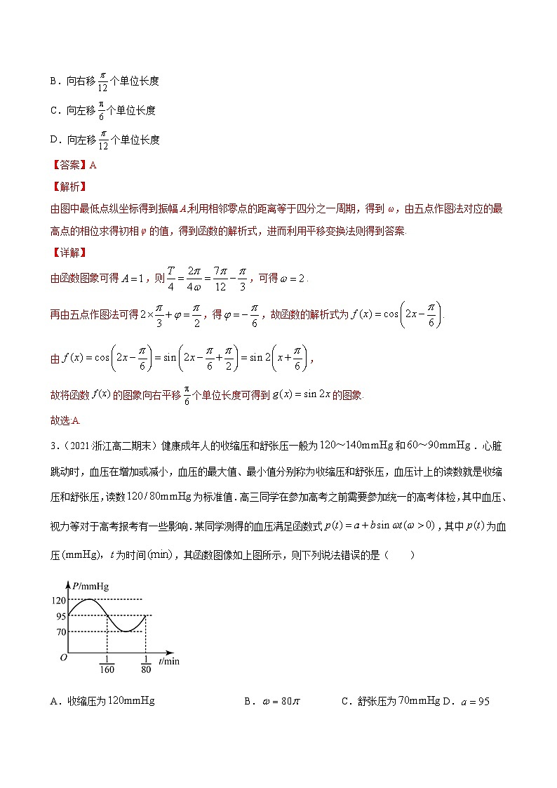 新高考数学一轮复习讲练测专题5.5函数y=Asin(ωx+φ)的图象及其应用(练)(含解析)第2页