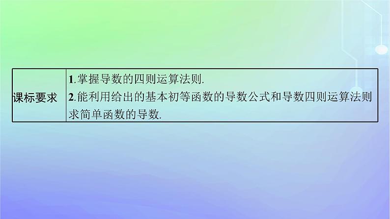 新教材2023_2024学年高中数学第二章导数及其应用4导数的四则运算法则4.1导数的加法与减法法则4.2导数的乘法与除法法则课件北师大版选择性必修第二册第3页