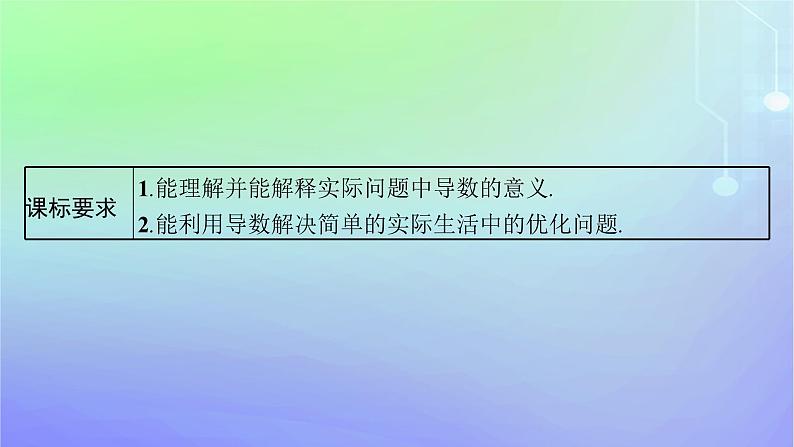 新教材2023_2024学年高中数学第二章导数及其应用7导数的应用7.1实际问题中导数的意义7.2实际问题中的最值问题课件北师大版选择性必修第二册第3页