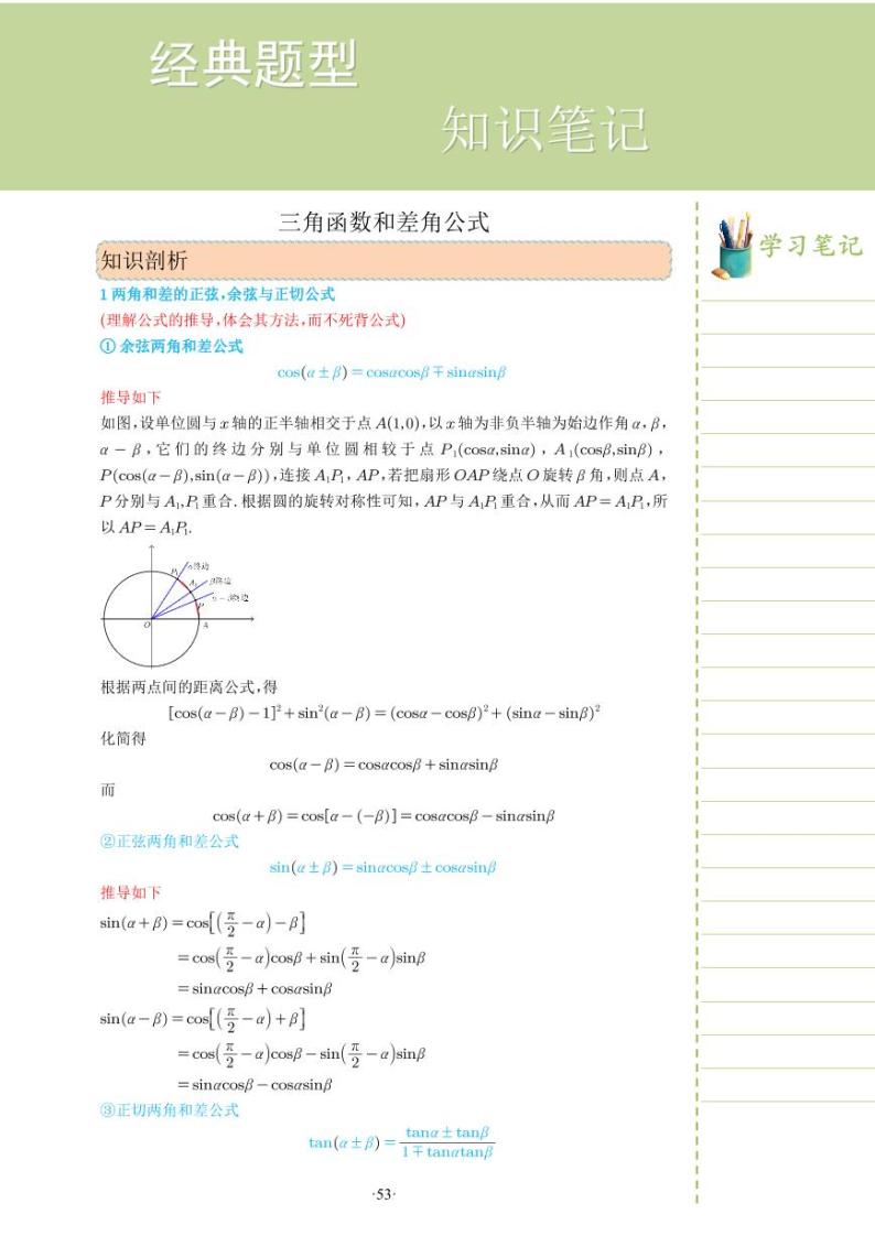 新教材高一数学上学期期末高分专项复习考点 16 三角函数和差角公式（2份打包，原卷版+教师版）01